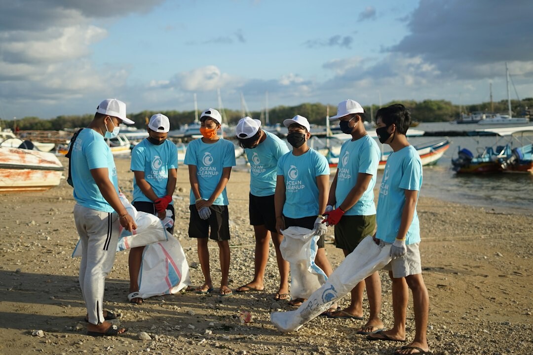 local volunteers preparing event