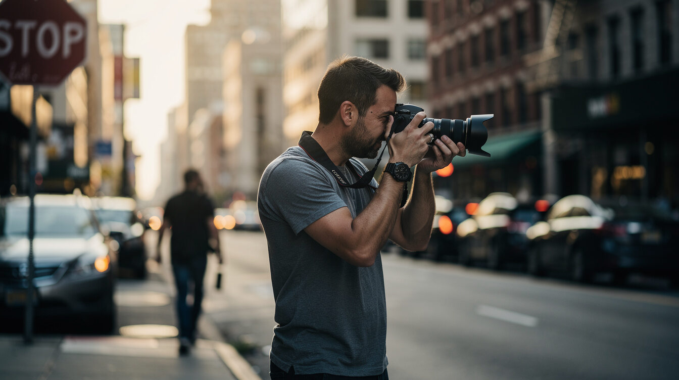 photographer taking pictures