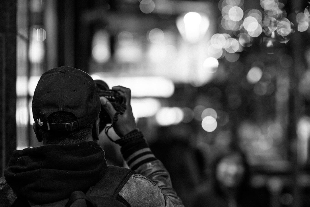 documentary photographer at work